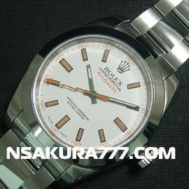 レプリカ時計ロレックス ミルガウス Swiss ETA 2836-2
