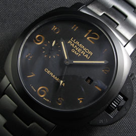 レプリカ時計パネライ ルミノール GMT PAM438 ， Asain 21600振動