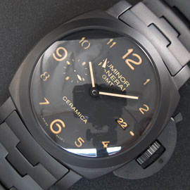 レプリカ時計パネライ ルミノール GMT PAM438 ， Asain 28800振動ムーブ搭載！