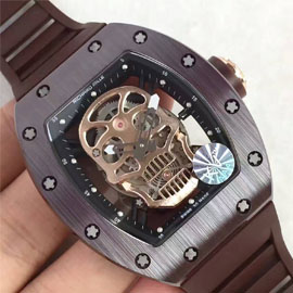 スーパーコピー時計リシャール・ミル トゥールビヨン スカルSWISS ETA 2671搭載（KV工場製品）